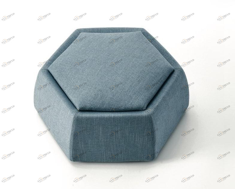 Saba Italia Пуф из ткани шестиугольной формы sun-id-1448849