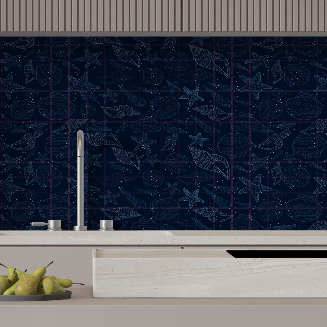 Панель ПВХ 0,2 мозаика «Морская палитра» Stella STSR-726 - Вид №1