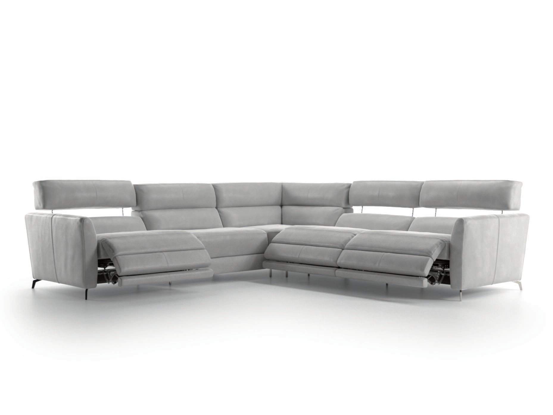 Кожаный угловой диван с откидной спинкой Natuzzi Italia Стэн ARCH-00131090 - Вид №6