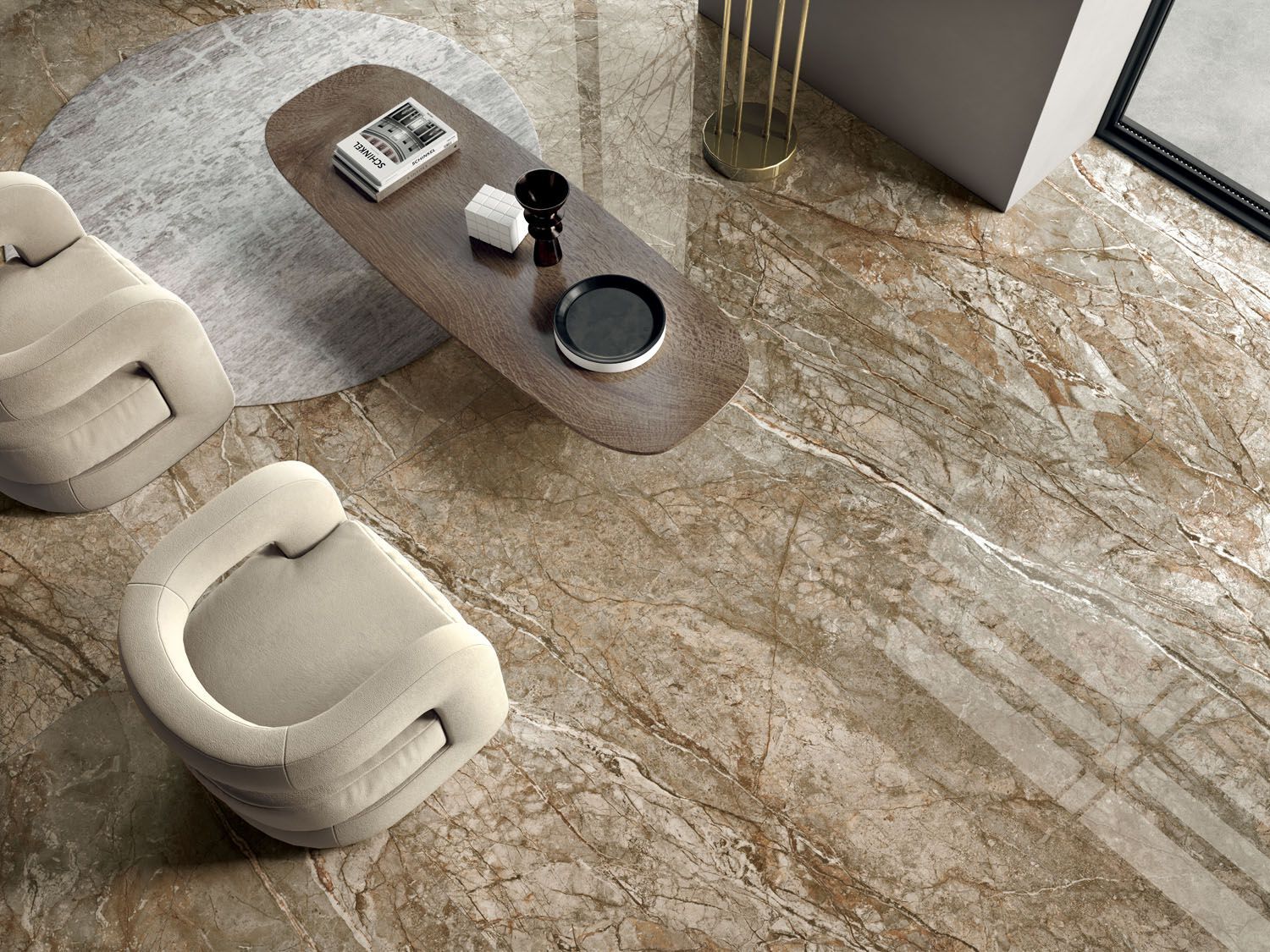 Керамогранит / напольное покрытие из ламинированного керамогранита с мраморным эффектом COTTO D'ESTE Starlight ARCH-00134694 - Вид №10