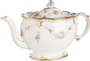 58609 Royal Crown Derby Чайник Royal Crown Derby Роял Антуанетта 900мл, фарфор Фарфор костяной