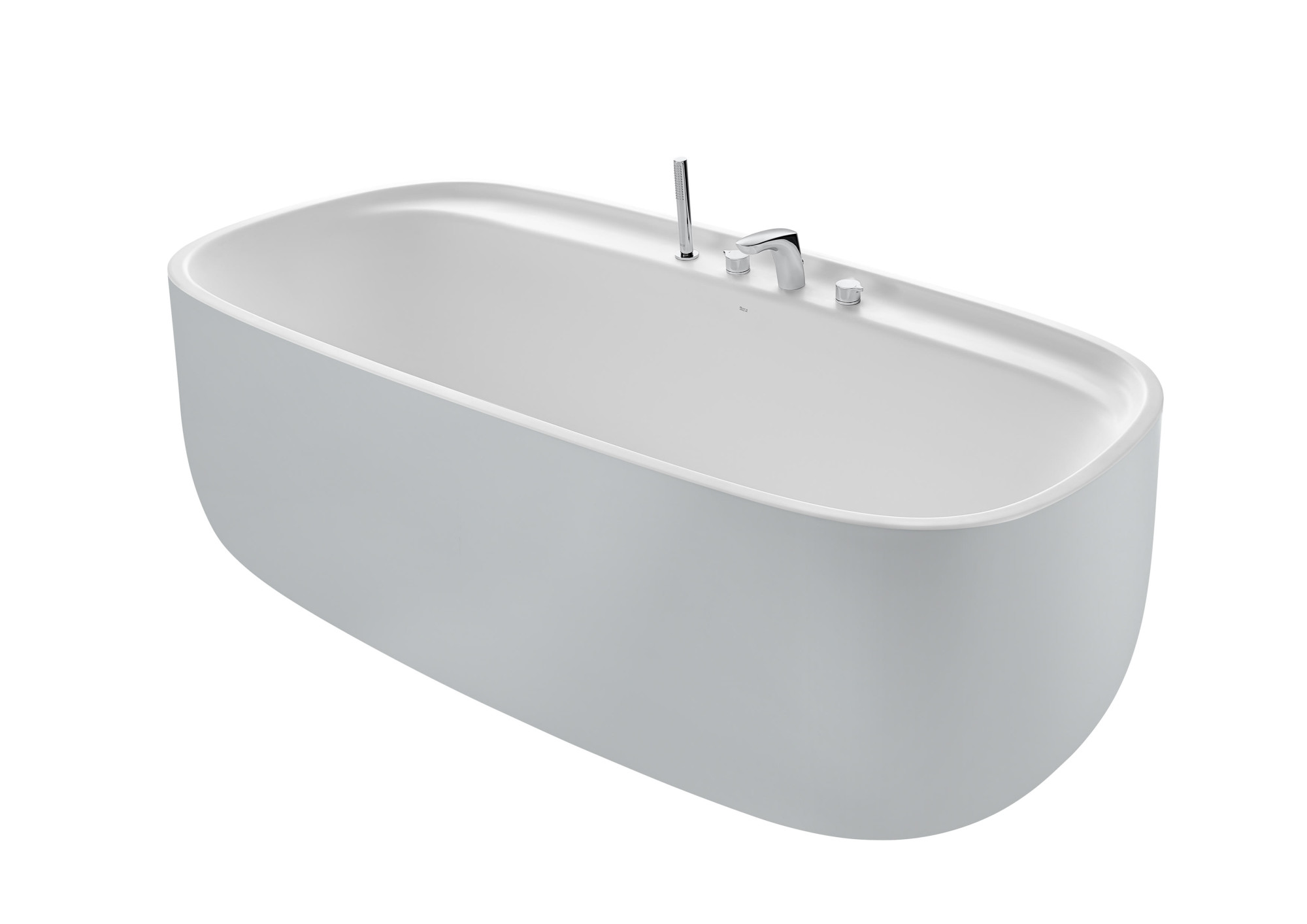 A2484530P0 Овальная ванна SURFEX® с отверстиями под смеситель со сливом ROCA Beyond