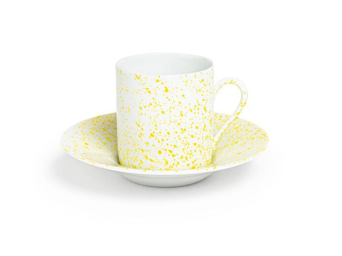 Фарфоровая кофейная чашка с блюдцем Non Sans Raison Splash ARCH-00057440 - Вид №3