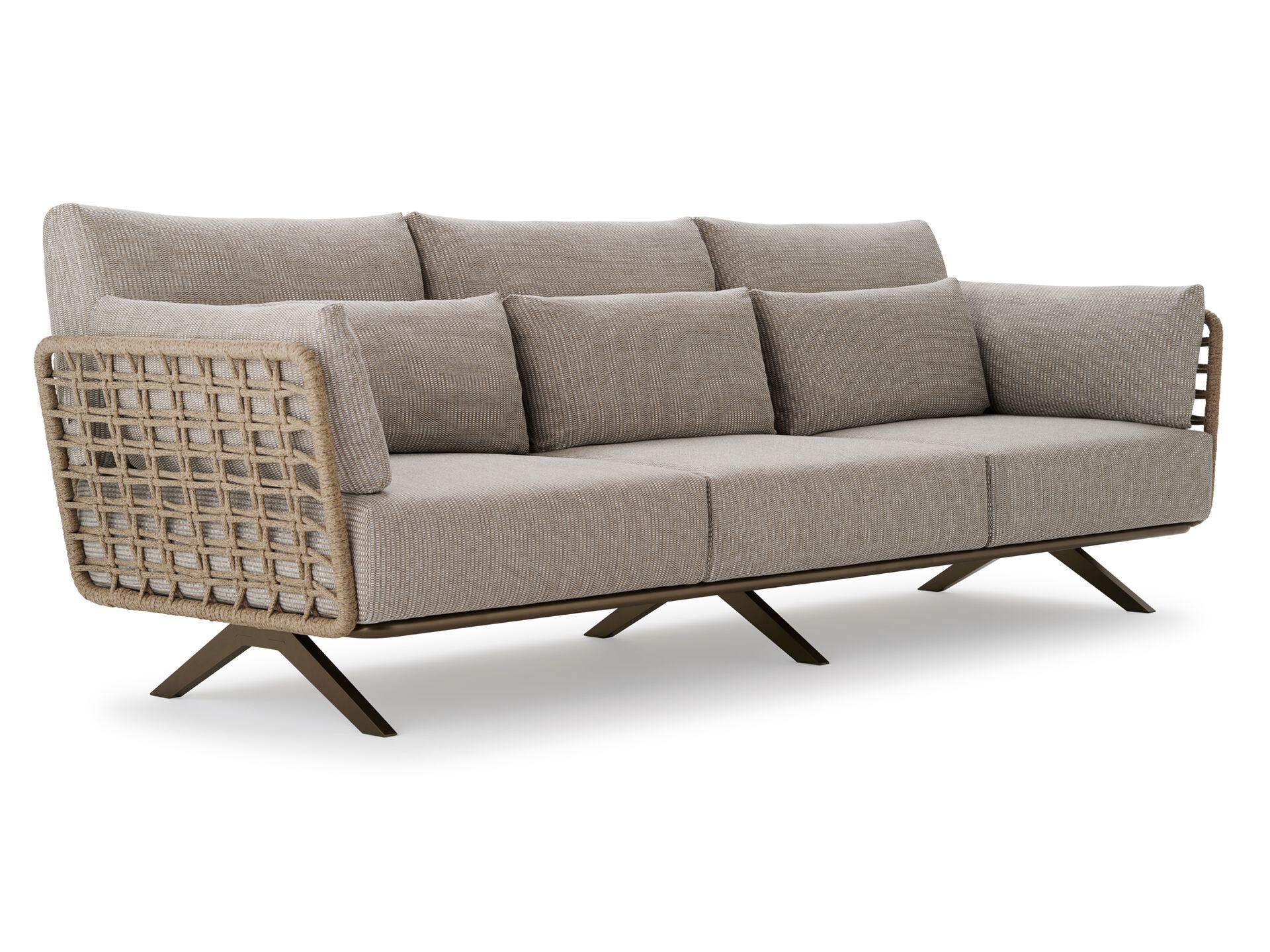 3 местный полиэстер веревка плетеный диван Roberti Armàn ARCH-00099720