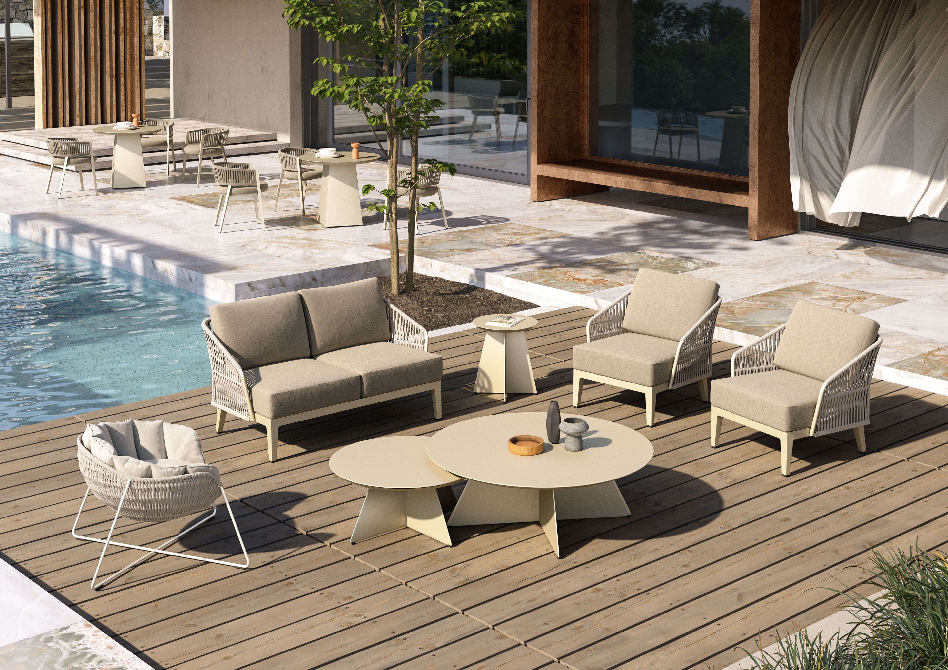 Круглый садовый стол VINEKO Mia ARCH-00059974 - Вид №3