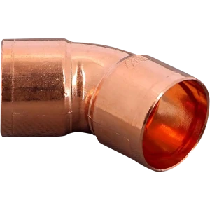 Отвод пайка 45° Viega двухраструбный, 28 мм, медь 101459 82411238 STLM-2114272
