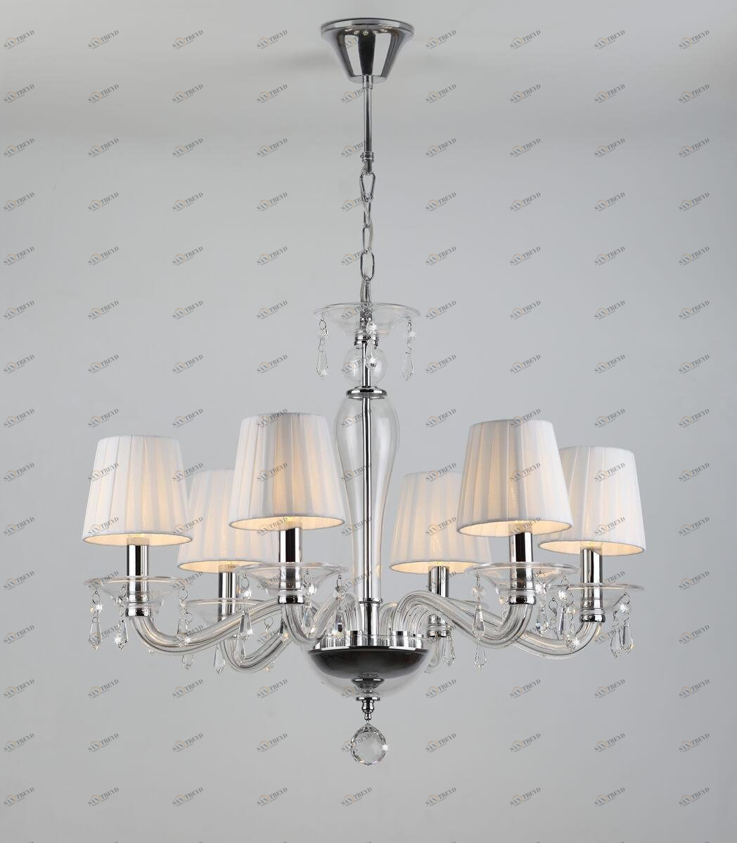 Подвесная люстра Rivoli Valzer 1006-206 RIVOLI ДИЗАЙНЕРСКИЕ, VALZER 336790 Белый;хром 