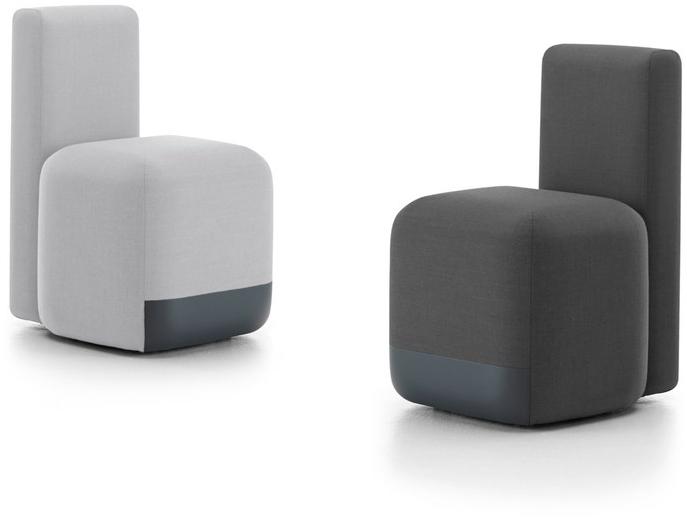 Viccarbe Кресло с обивкой из ткани на колесиках по контракту Season sun-id-1442534 - Вид №9