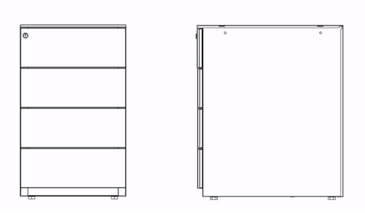 Dieffebi Офисный ящик из металла Personal storage 9n2_061 - Вид №7