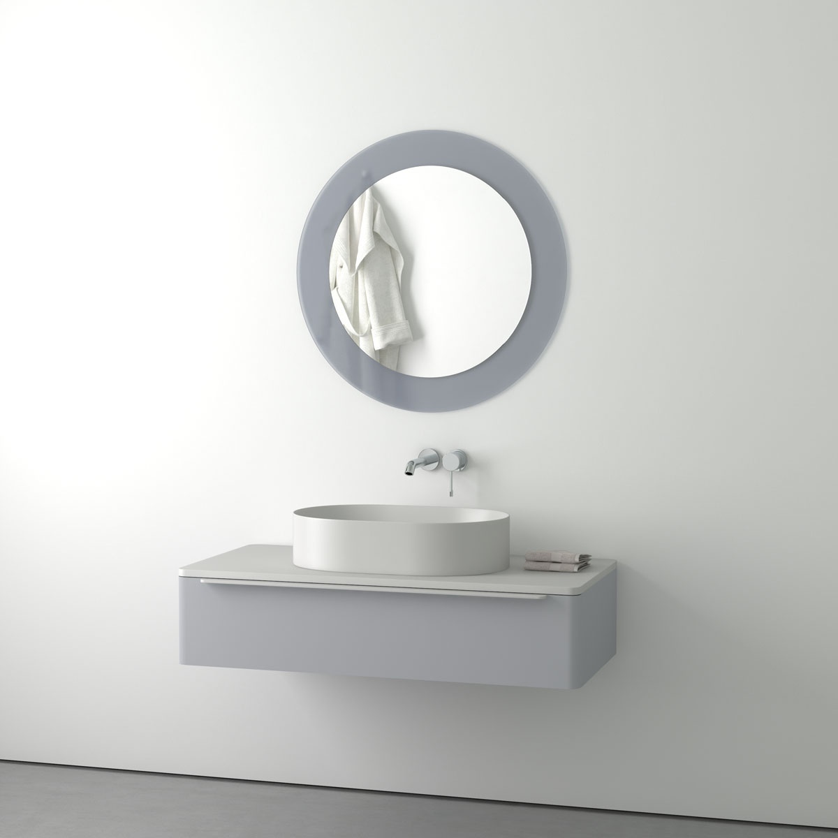 BY 0315 Зеркало на стеклянном основании EVOFORM Double - Вид №2