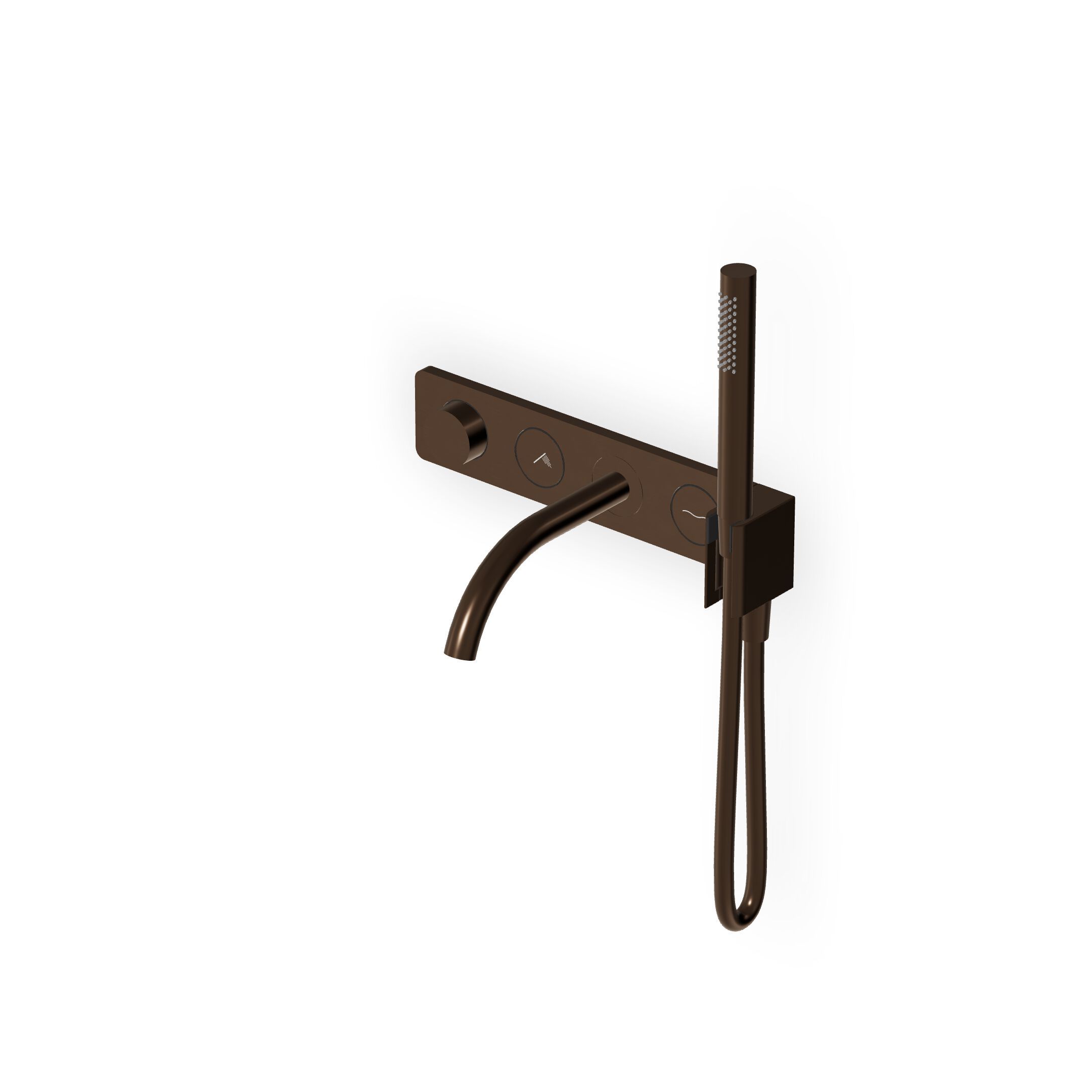 Термостатический смеситель для душа с 5 отверстиями и ручным душем Zucchetti Hoop ARCH-00129300 - Вид №5