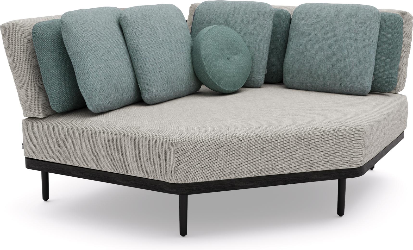 Угловой teak nero черный Manutti Flex MNST524