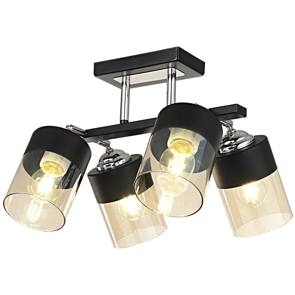 Потолочная люстра INSPIRE Amber с янтарными плафонами для гостиной 85113376 STLM-0058953 - Вид №3