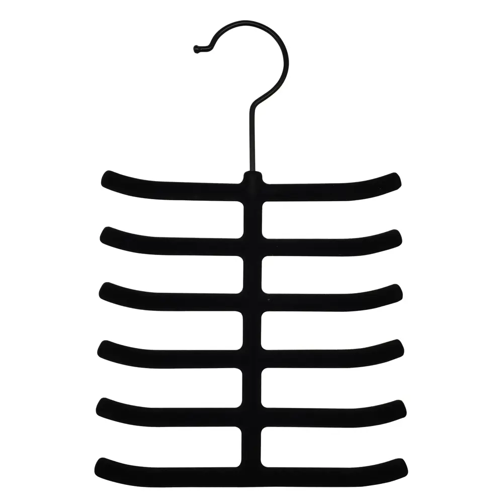 Вешалка для галстуков KONSENSA 25 см пластик цвет черный STLM-2194245