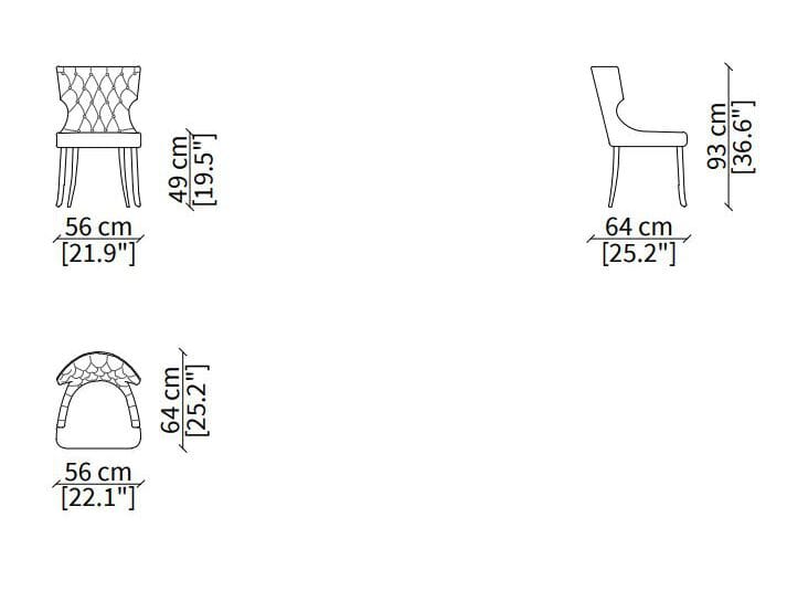 Тканевое кресло Vittoria Frigerio Adda ARCH-00020761