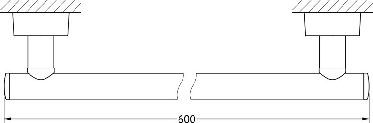 NOS 032 Штанга для полотенца 60 cm FBS Nostalgy - Вид №1