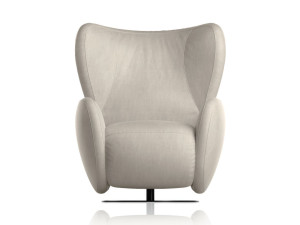 Тканевое кресло с откидной спинкой с подставкой для ног