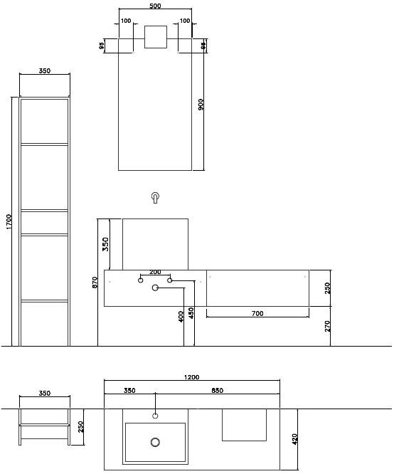 NOVELLO Полная мебель для ванной Craft sun-id-1361443 - Вид №3