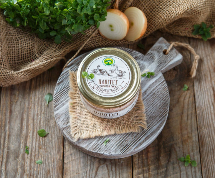 4156 Паштет "Золотой гусь" из гусиной печени Вкусляндия 
