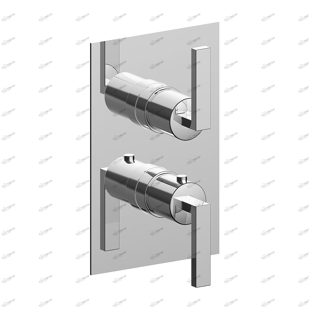 Термостат для душа встроенный 3 потока Cisal Wave WA0BT030