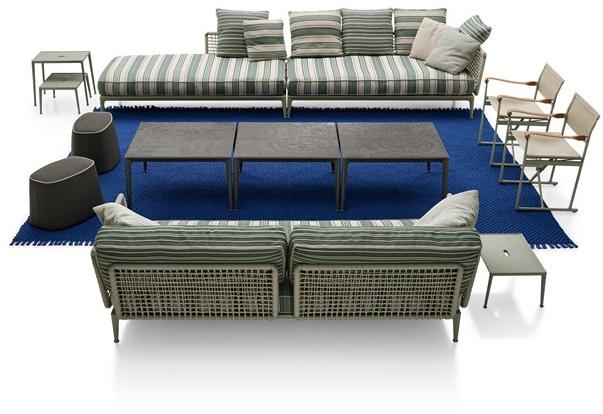 B&B Italia Outdoor 3-х местный тканевый садовый диван Ribes sun-id-1376958 - Вид №3