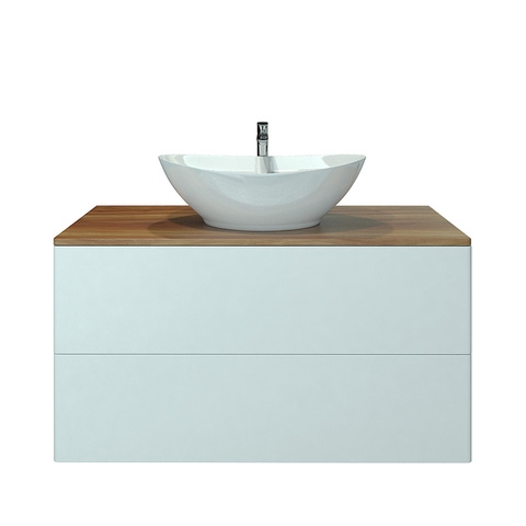 Orange Ot-100TuWOOD Тумба подвесная Otto без раковины. Белый sun-id-1517189 - Вид №1