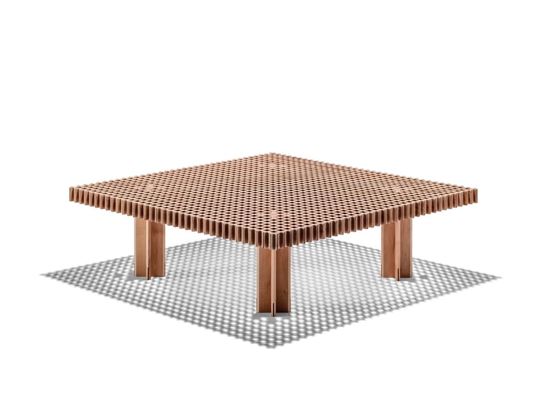 Квадратный журнальный столик из массива дерева Poltrona Frau коллекция-столы и стулья ARCH-00119806 - Вид №14