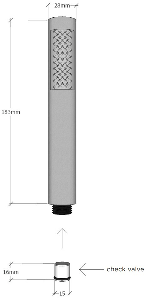 JEE-O Душевая лейка из нержавеющей стали Accesories 001-0040/1/2-6218/9 - Вид №2