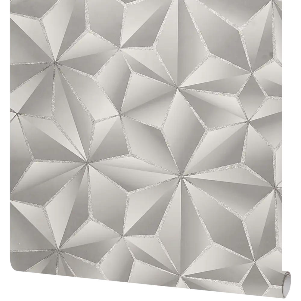 Обои флизелиновые Ateliero Kaleidos серые 1.06 м AT88187-06 Kaleidoscope STLM-2062267