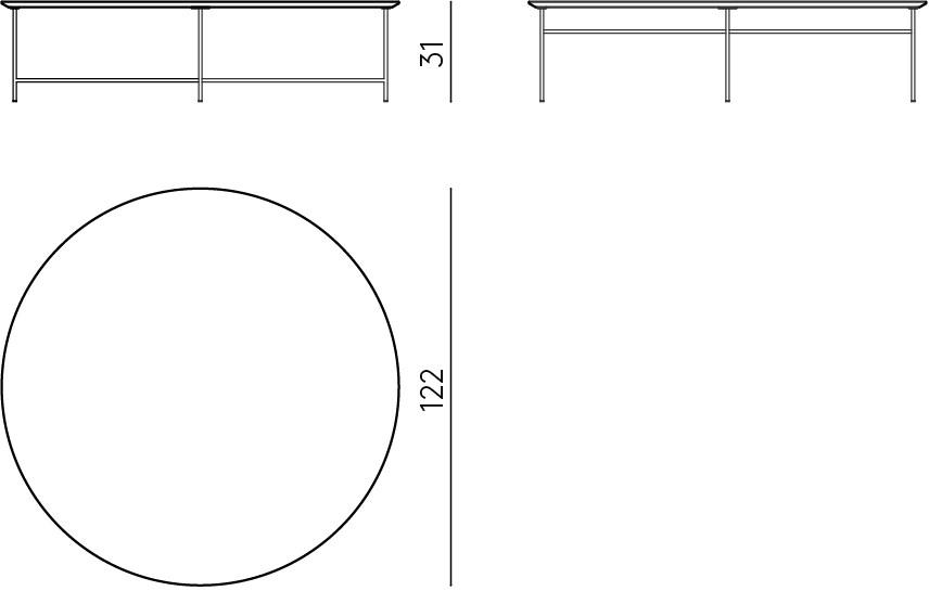DE PADOVA Круглый журнальный столик sun-id-1395097 - Вид №8
