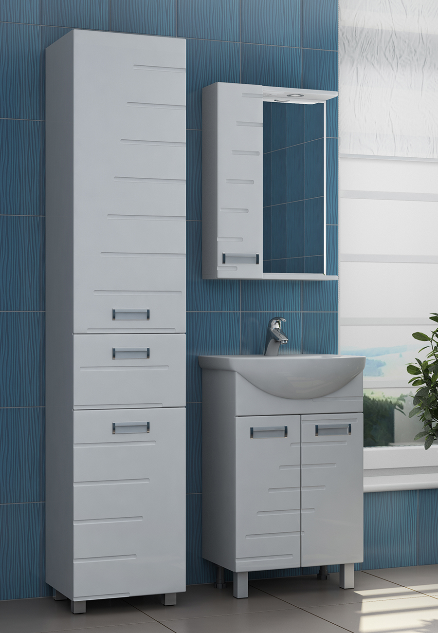 Тумба Diana 500 (под ум Ладога)470⨉280⨉700 мм белый Santreyd sun-id-665376 - Вид №2