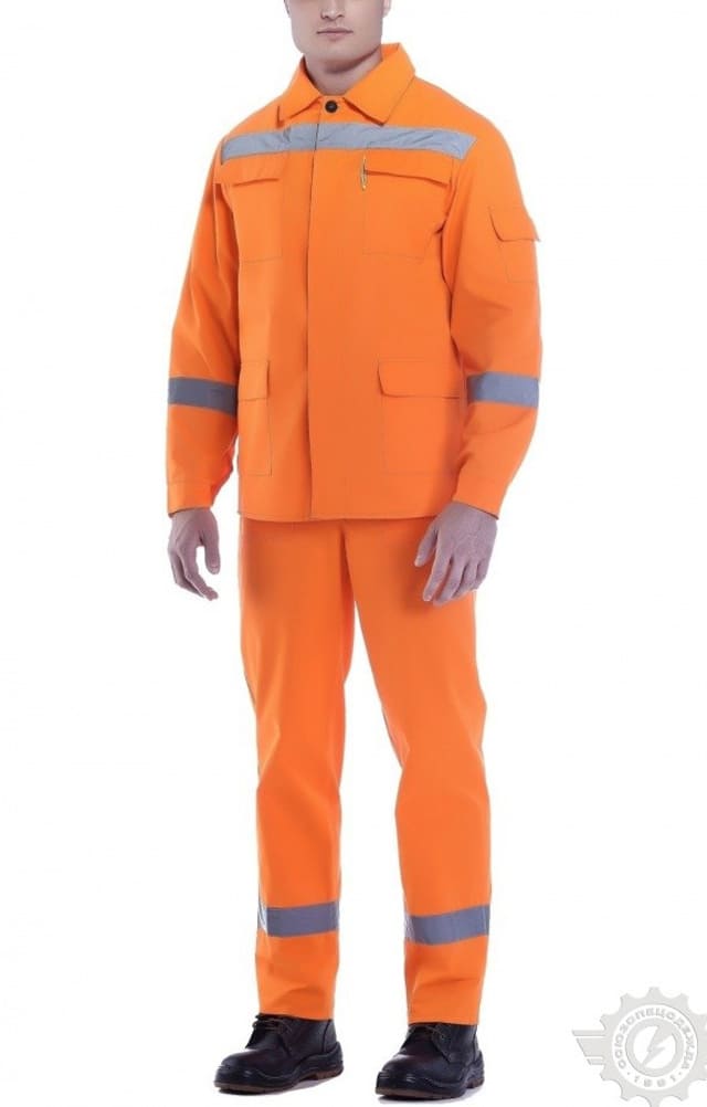 65932 Костюм "Дорожник Флюр" с СВП  Летняя спецодежда  размер 56-58/170-176  - Вид №7