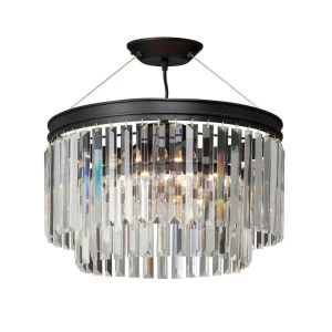 Потолочная люстра Vitaluce V5127-1/6S VITALUCE ДИЗАЙНЕРСКИЕ, ДВУХЪЯРУСНЫЕ 194250 Черный