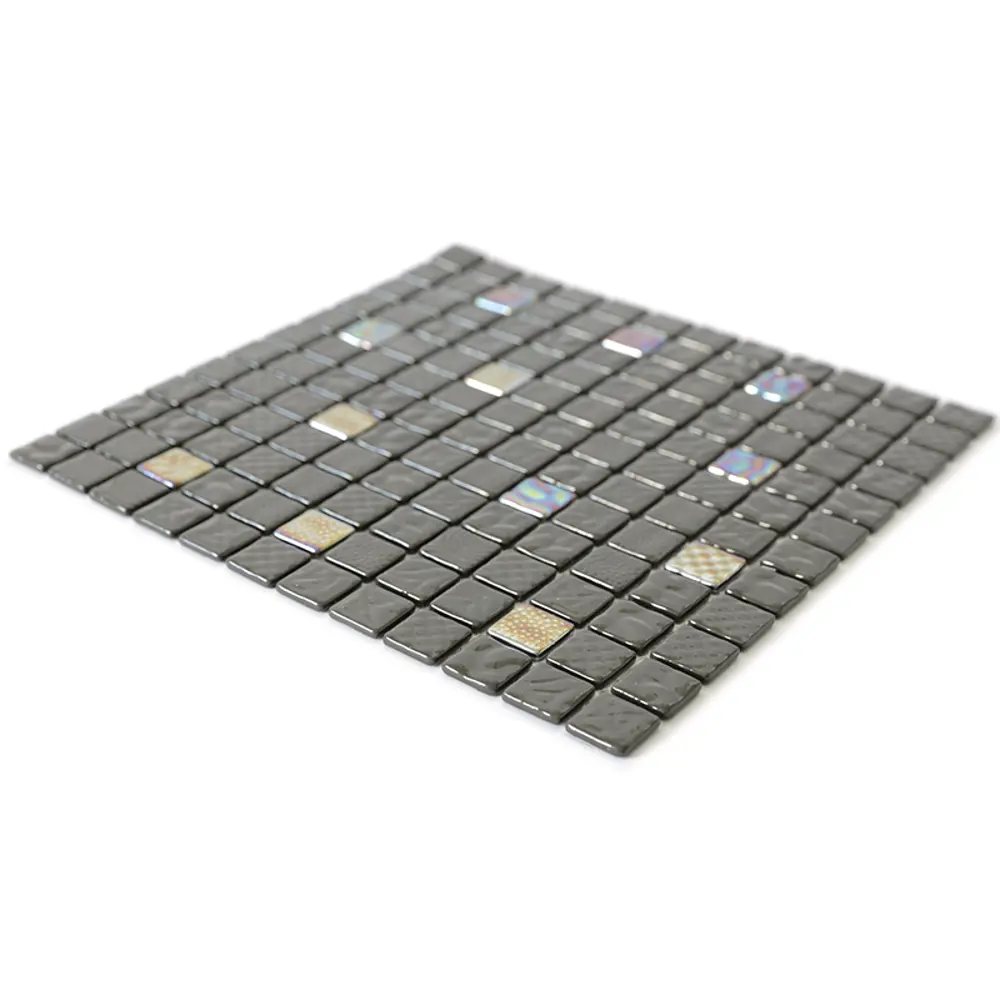 Мозаика стеклянная Natural STP-BK003-L 31.5x31.5 см цвет черный Santreyd Steppa STLM-2198551 - Вид №3