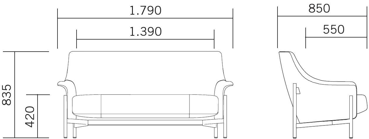 BENE 2-местный тканевый диван Ports sun-id-1502063 - Вид №5