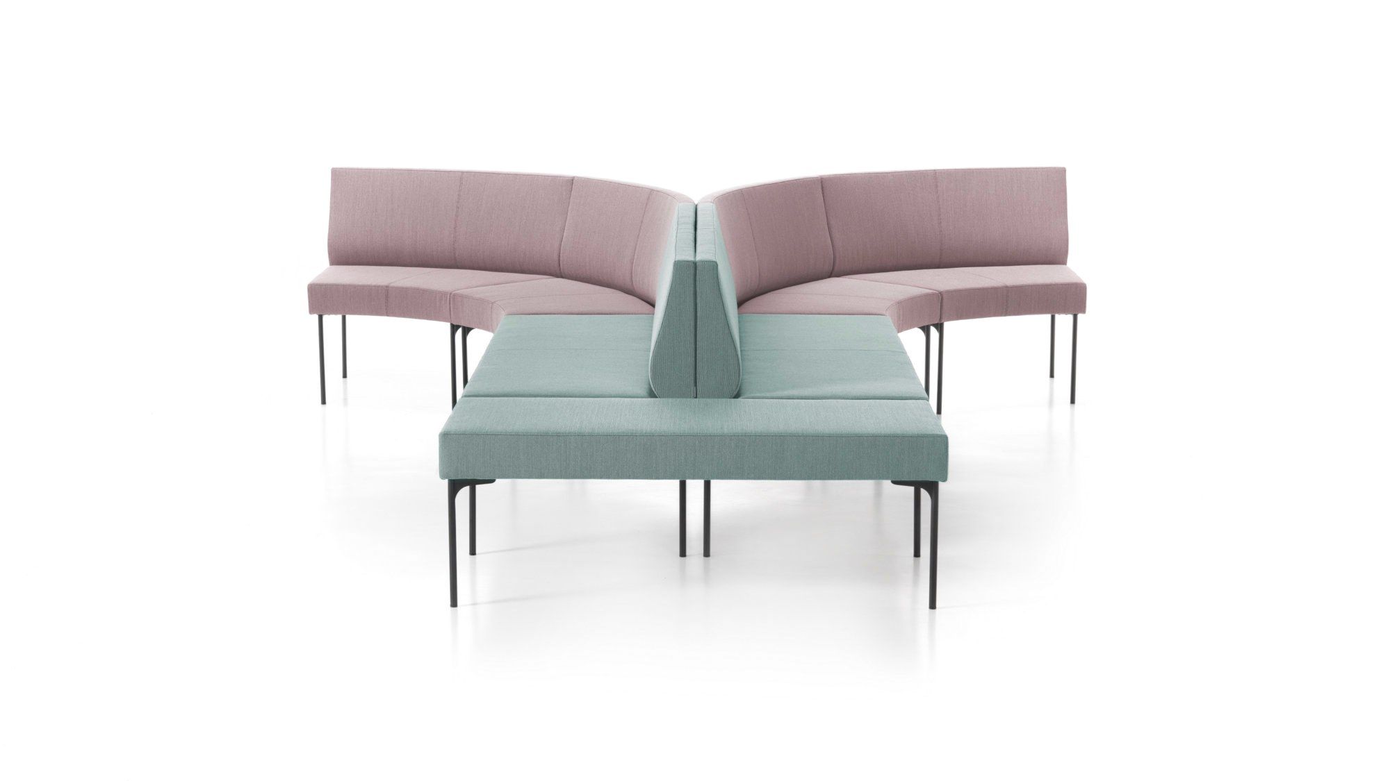 Модульная скамья из ткани со спинкой SITIA Laguna ARCH-00146120 - Вид №50