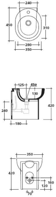 Биде напольное M2 Galassia sun-id-1354087 - Вид №4