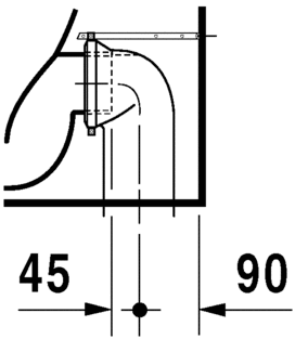21150900002 Приставной унитаз напольный Белый Duravit D-Code Германия - Вид №5