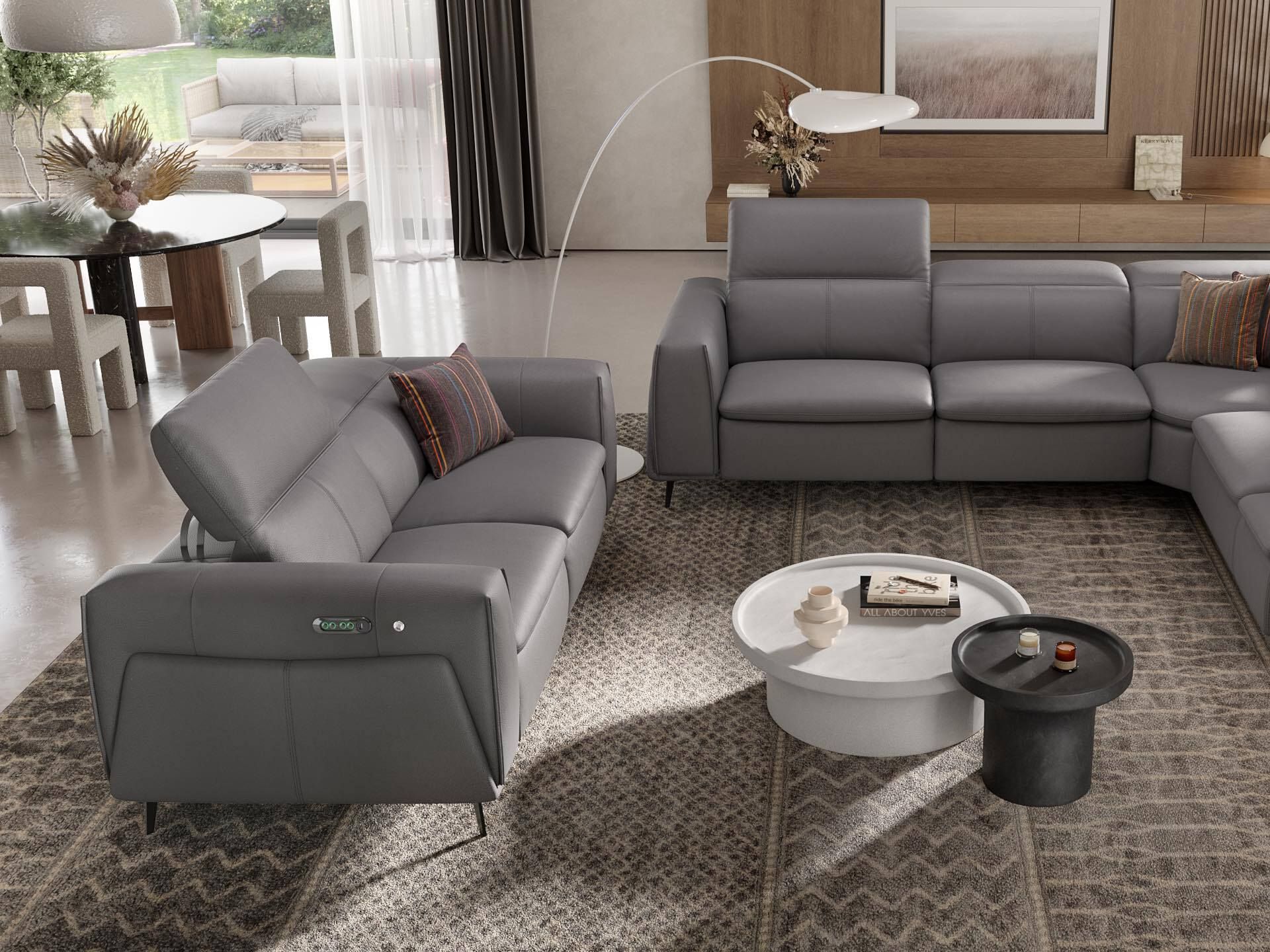 2-местный кожаный диван Sofanella Belluno ARCH-00115856 - Вид №5