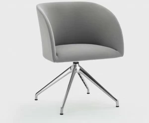 Viganò Стул на козелке из ткани с подлокотниками Milly