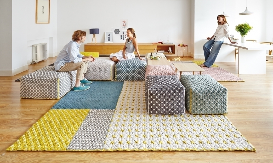 000261 Пуф большой Blue GAN Silai Silaï - Вид №3