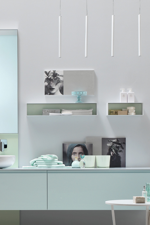 Pensili in metallo Arcombagno Collezione vasche da bango Навесные шкафы и колонки STISR179
