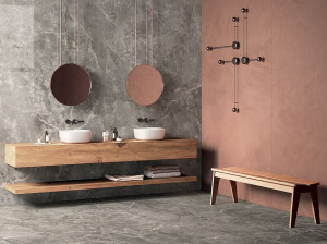 Пол / керамогранит с мраморным эффектом