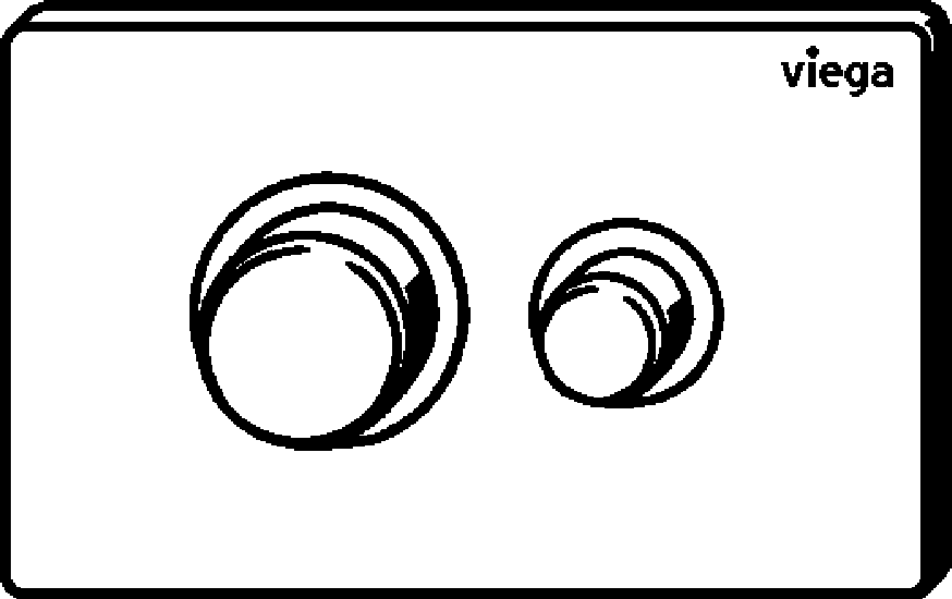 Viega Панель смыва Prevista для унитазов 8631.1 (774325) 774 325 - Вид №2