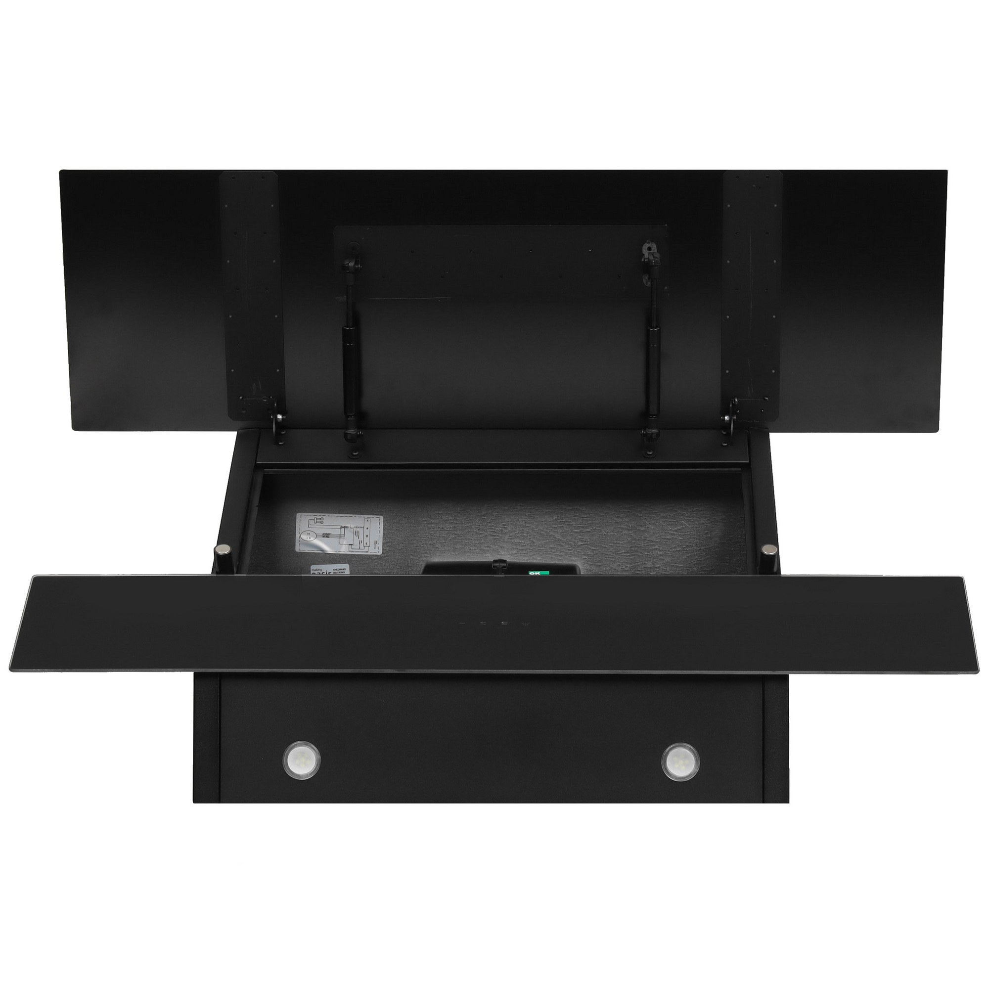 8166175 Вытяжка наклонная Oasis NB-90B черный STDN-0033733 - Вид №8