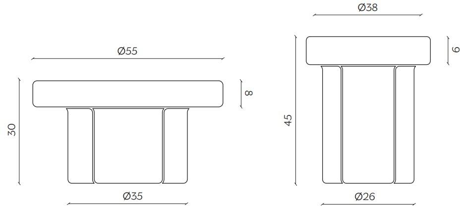 Miniforms Круглый журнальный столик из дутого стекла sun-id-1474002 - Вид №12