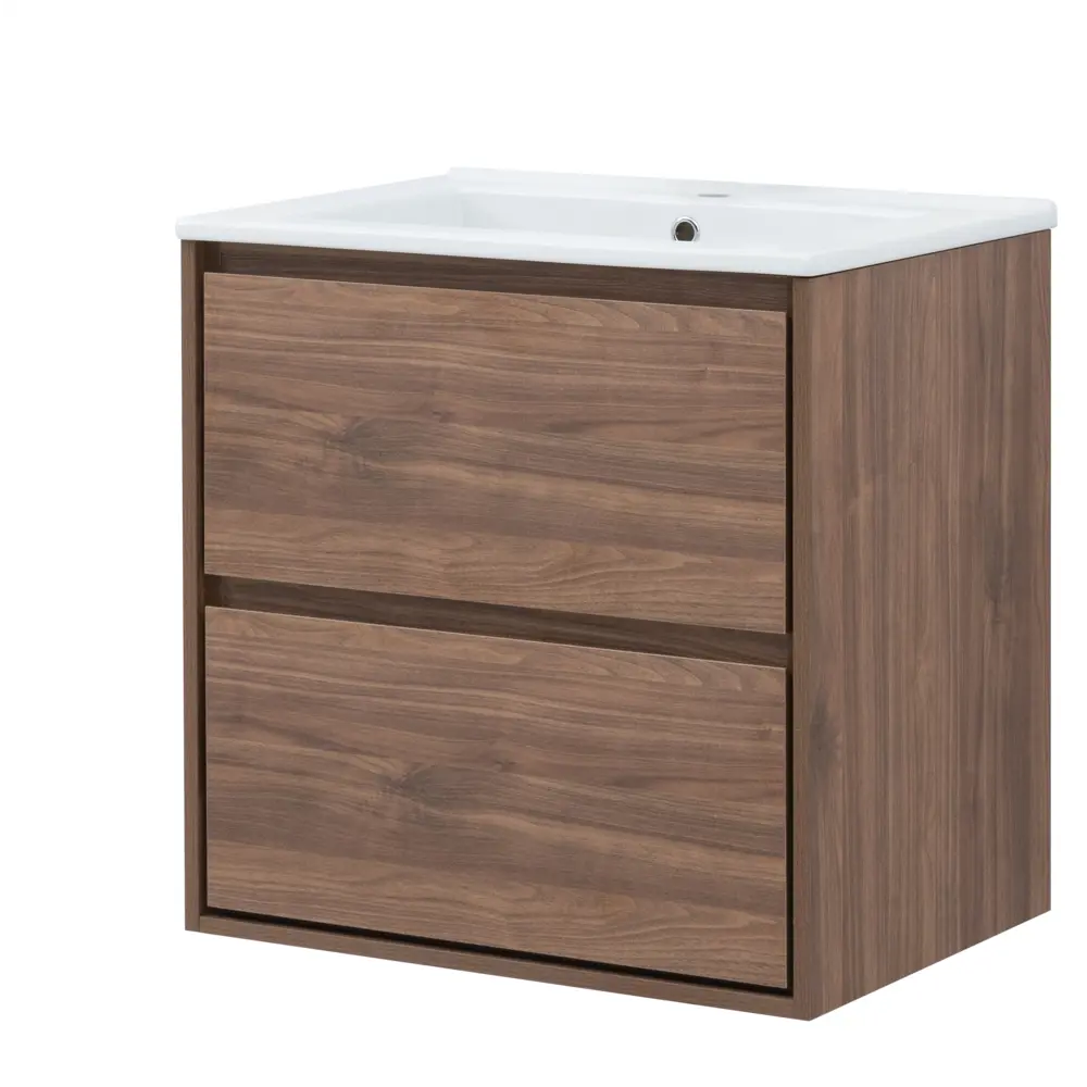 KONSENSA Подвесная тумба под раковину Мокка 2.0 64.6 см темный орех 89379100 STLM-1365356 - Вид №5