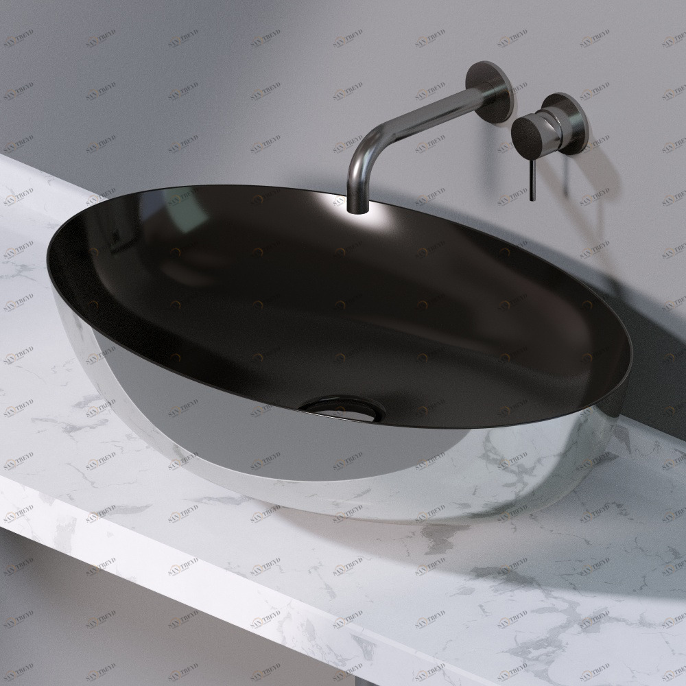 L600253 Накладная раковина на столешницу  овальная A. e T. Italia ELITE AeT ITALIA