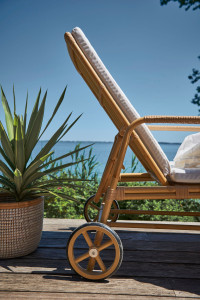 Шезлонг с откидной спинкой из Alu-Rattan &amp; ArtFibre