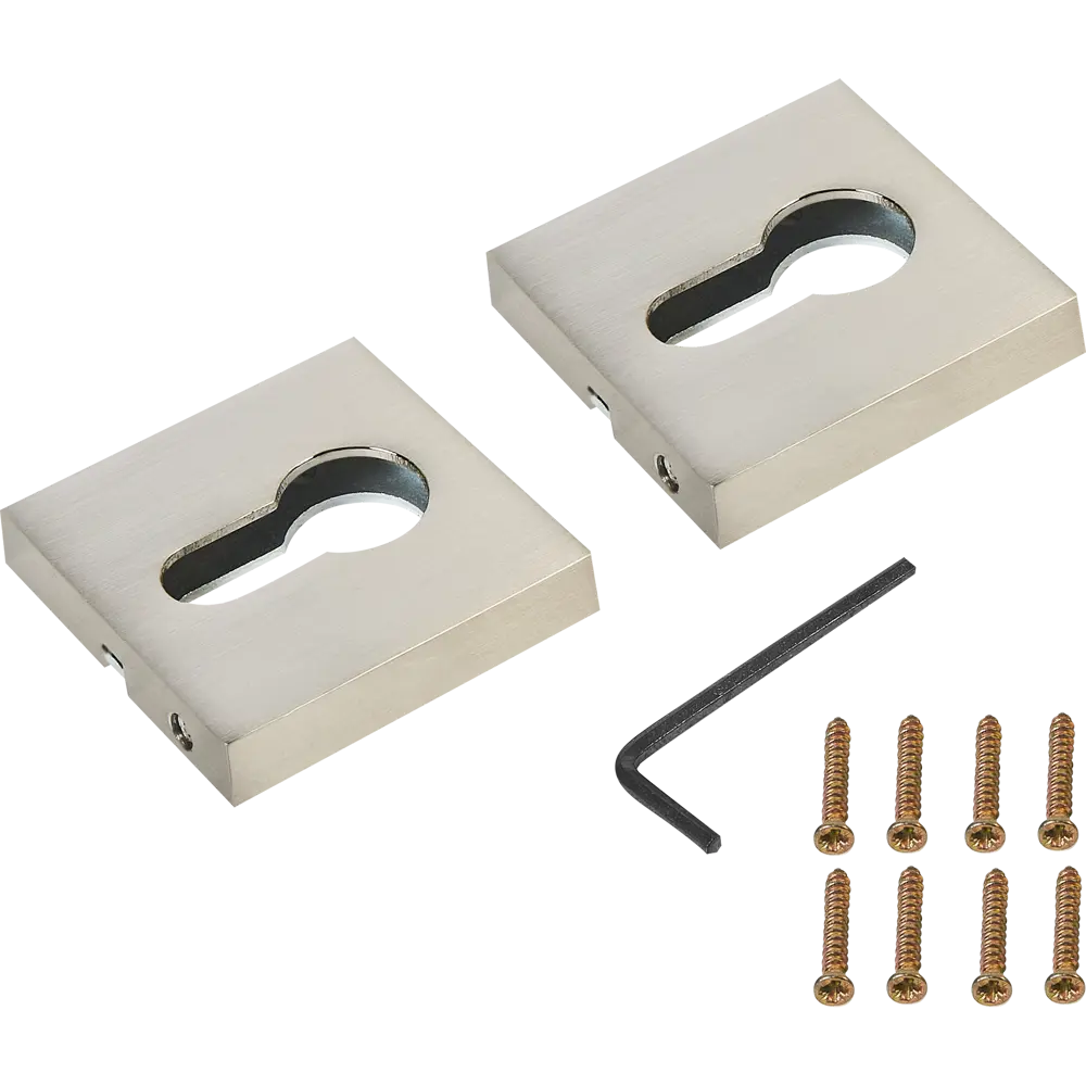 Накладка PALLADIUM для скрытия личинки замка в цвете никель 87099652 STLM-0073203 - Вид №1